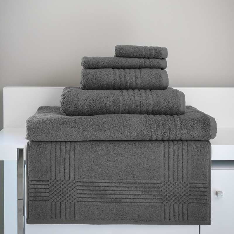 Maxi drap de bain 100 x 200 cm coloris gris foncé