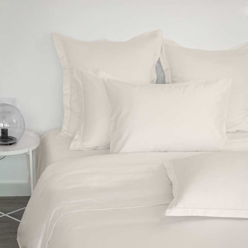 drap-housse 200x200 hôtel percale de coton blanc - HEMA