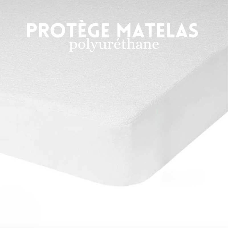 Protège Matelas BOUCLETTE Imperméable 200x200cm - Blanc