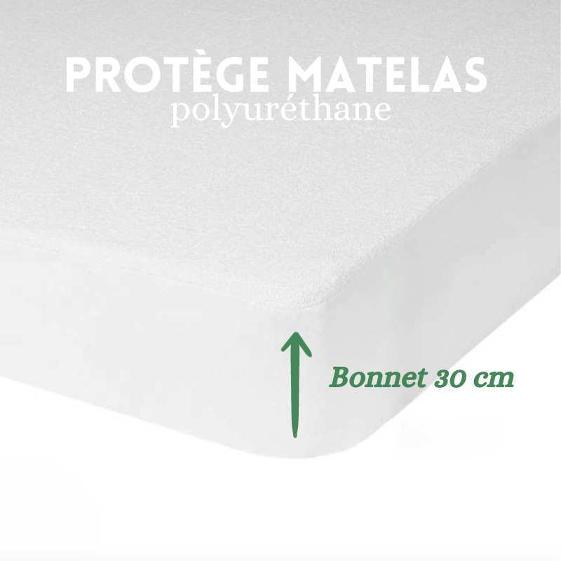 Protège-Matelas Molleton Coton Bio Imperméable - Respirante 170g/m2