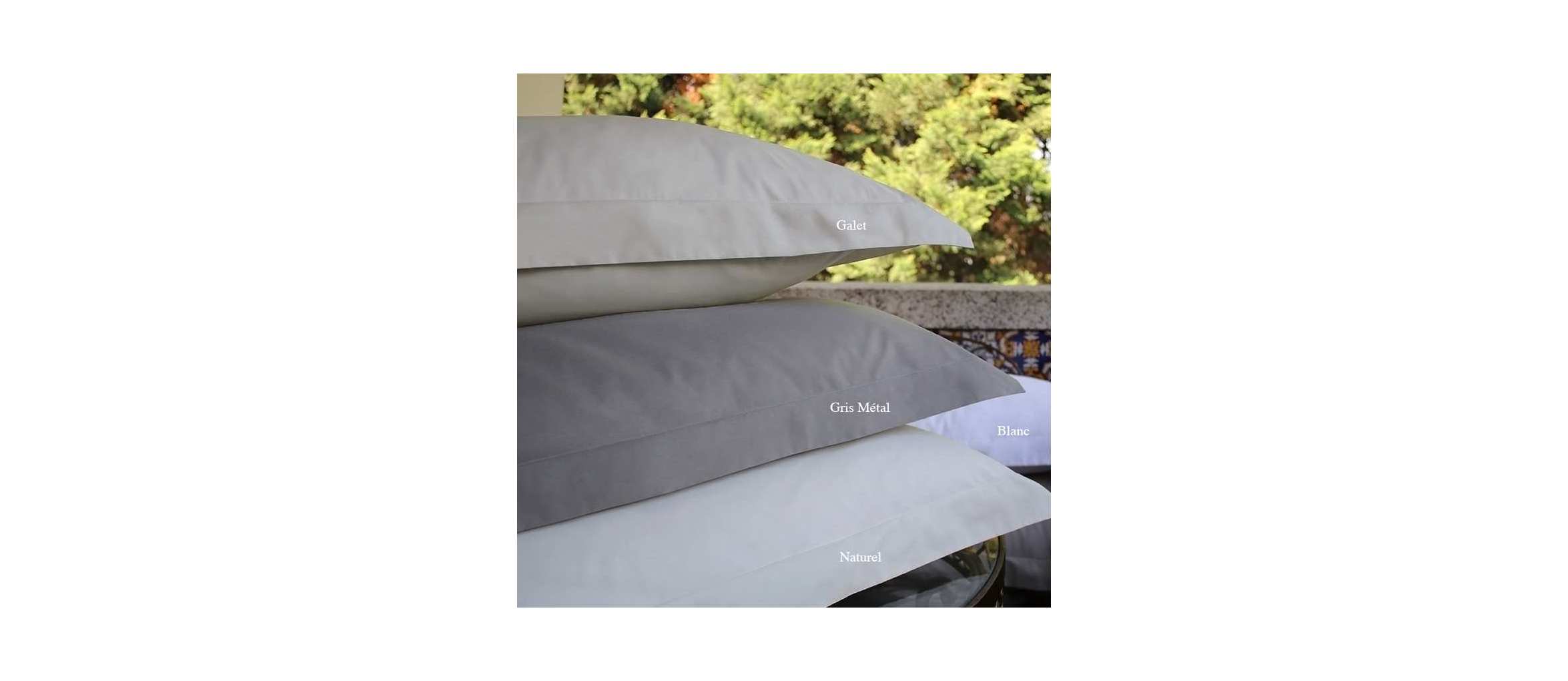 Linge de Lit 100% Coton Bio Percale Luxe 120 fils/cm2