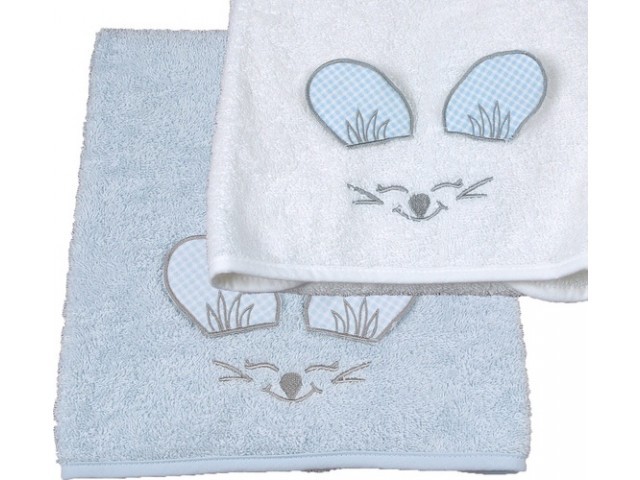 Serviettes De Toilette Bebe Personnalises Pour Enfant Motif Sympa La Compagnie Du Blanc